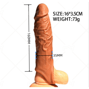 sa03 SA11 Realistic Penis Extender Sleeve – 16cm Length Extender for Added Size & Hardness
